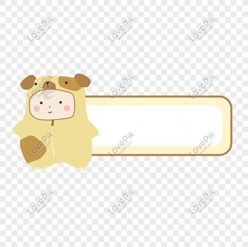 Puppy Doll Dress Up Label Material PNG Picture And Clipart Image For ...