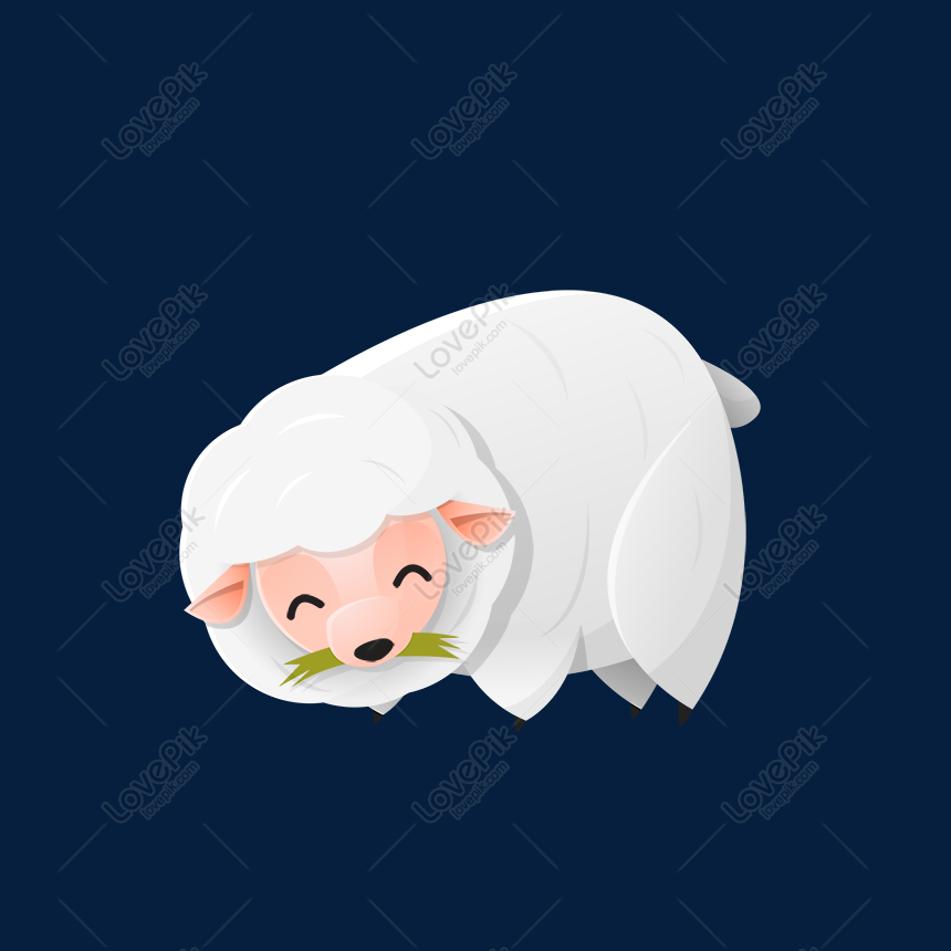 sleeping sheep clipart pictures