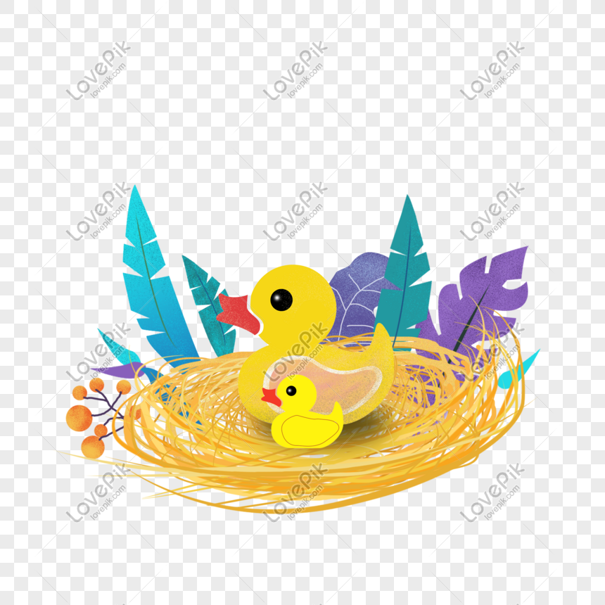 Cartoon Hand Painted Duckling Parent Child Png Download PNG Picture And  Clipart Image For Free Download - Lovepik | 611132265