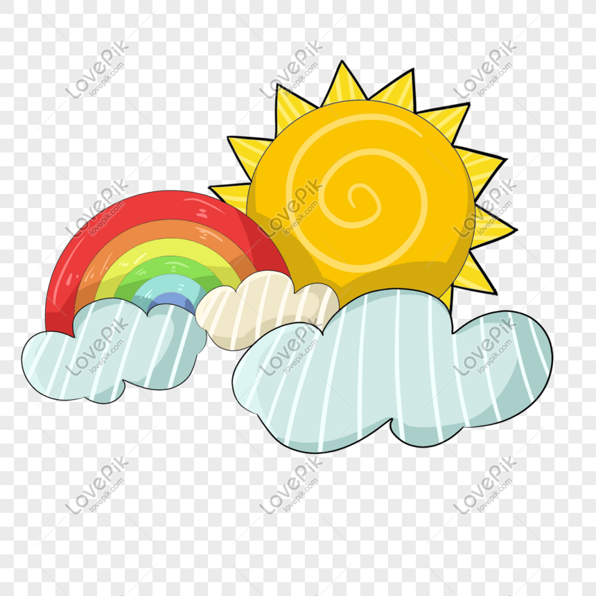 Cartoon Hand Drawn Sun Rainbow Illustration PNG Image Free Download And  Clipart Image For Free Download - Lovepik | 611140871