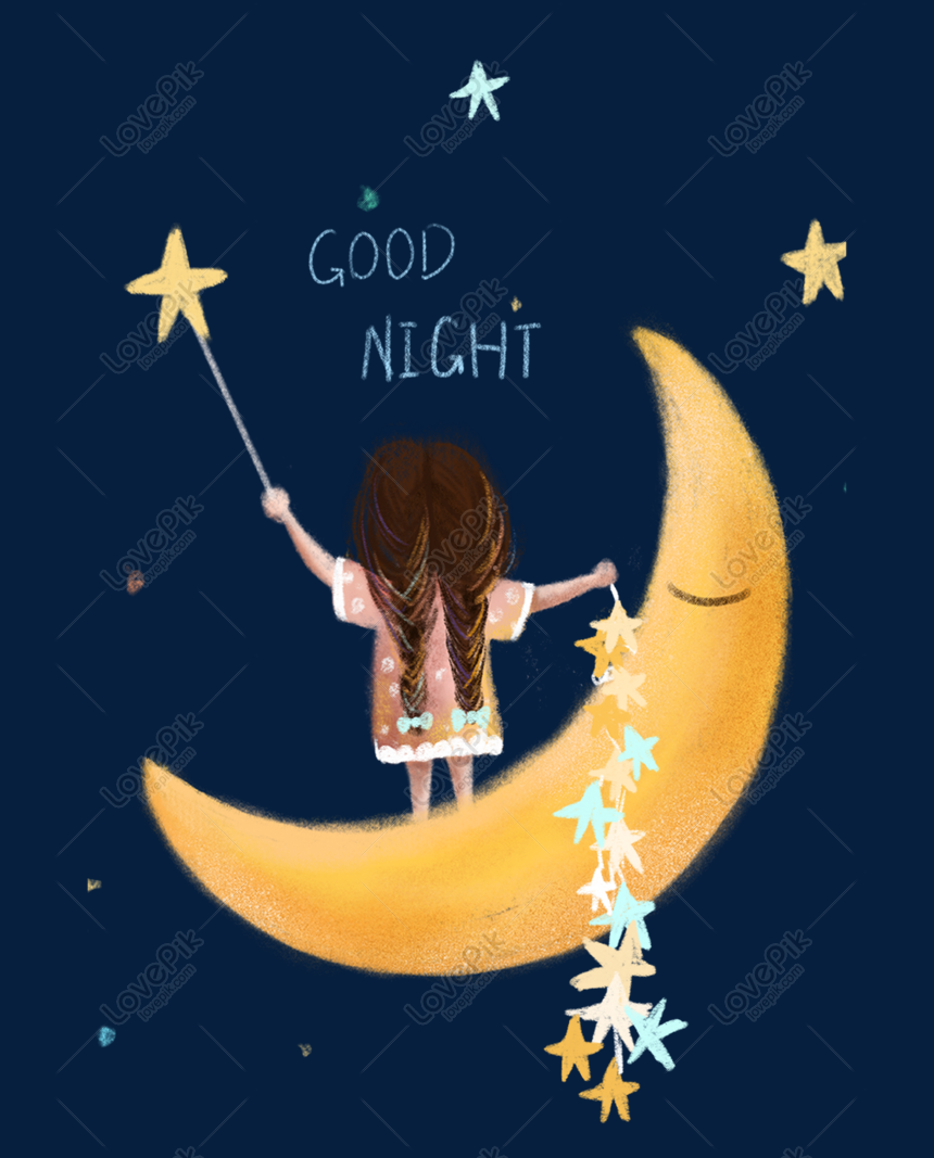 Good Night Theme Small Fresh And Cute Cartoon PNG Hd Transparent Image And  Clipart Image For Free Download - Lovepik | 611139514