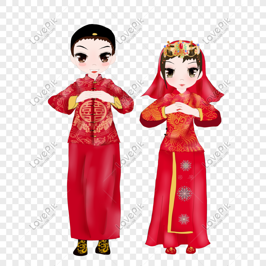 Chinese Style Wedding Cartoon Men And Women Hand Drawn Illustrat PNG Hd  Transparent Image And Clipart Image For Free Download - Lovepik | 611143194