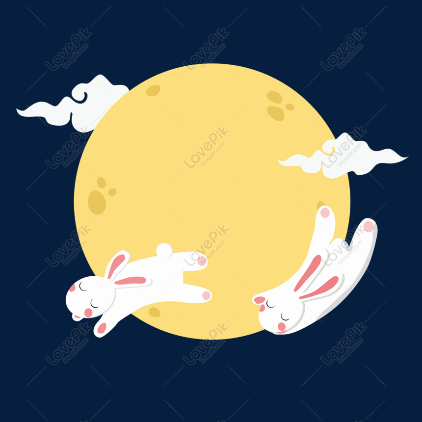 Mid Autumn Festival Moon Rabbit And Moon Free PNG And Clipart Image For  Free Download - Lovepik | 611154859