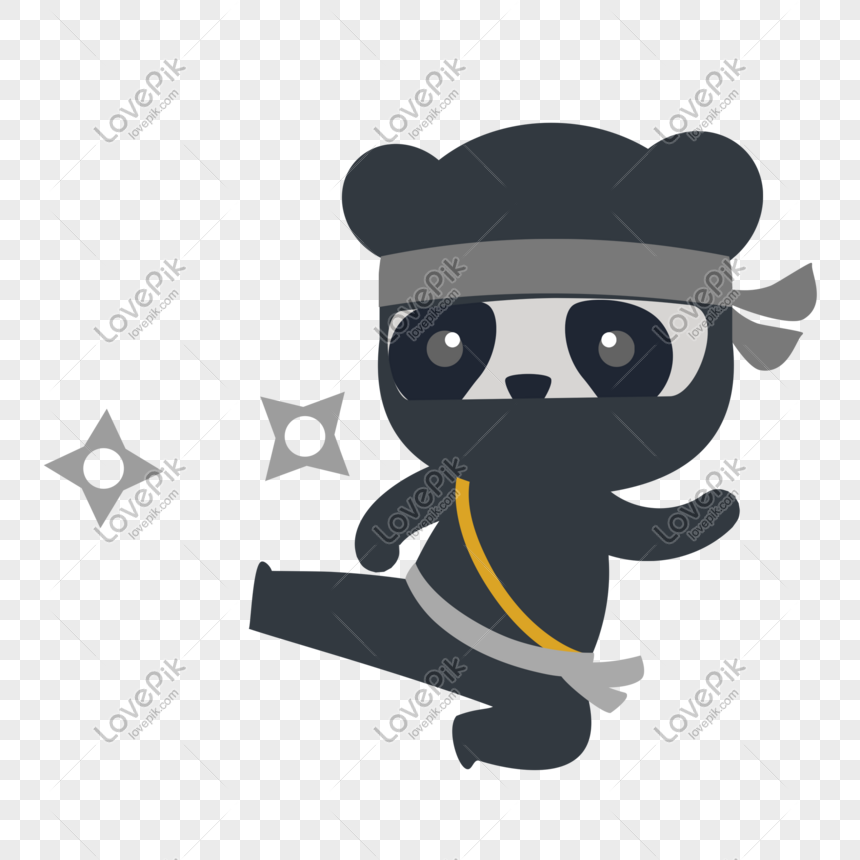 Hand Drawn Kung Fu Ninja Panda Throwing Dart Illustration PNG Picture And  Clipart Image For Free Download - Lovepik | 611153515
