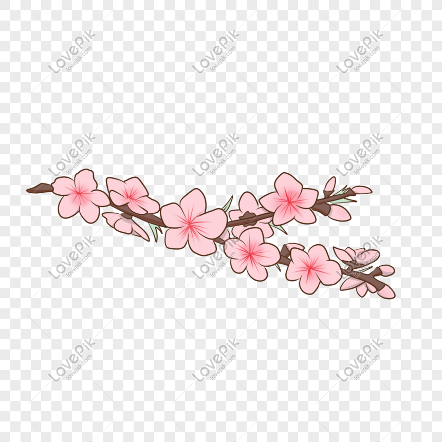 の 花 イラスト 桃