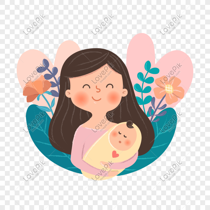 Maternal And Child Health Cartoon Mother And Child Illustration PNG Image  Free Download And Clipart Image For Free Download - Lovepik | 611159541
