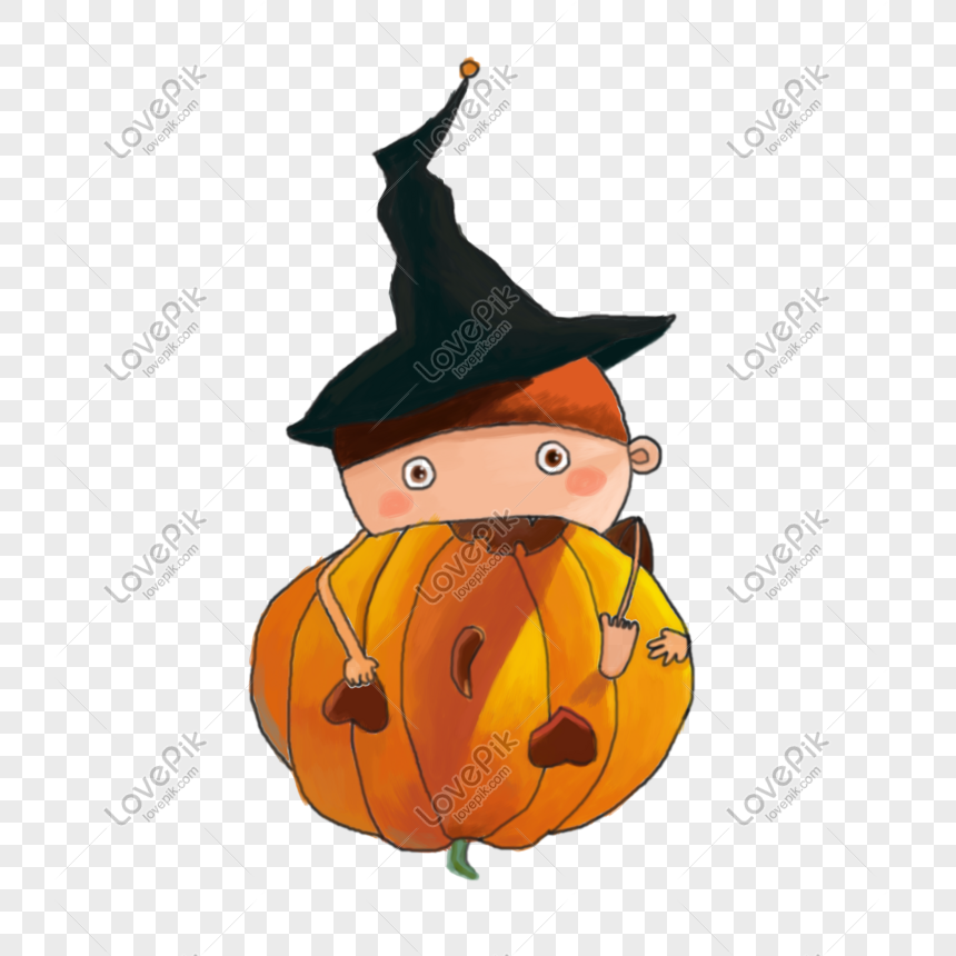 Halloween Color Hand Drawn Cartoon Pumpkin Trick Or Treat Png Free PNG And  Clipart Image For Free Download - Lovepik | 611172919