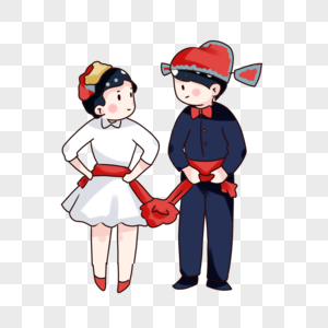 Hand Drawn Cartoon Cute Chinese Wedding PNG White Transparent And Clipart  Image For Free Download - Lovepik | 611279112