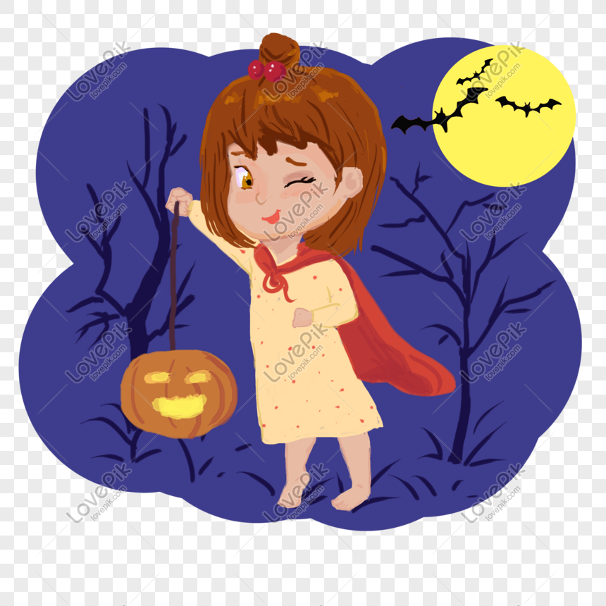 Halloween Free Buckle Hand-painted Material PNG Transparent Image And ...