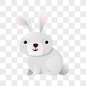 Gray Bunny PNG Images With Transparent Background | Free Download On