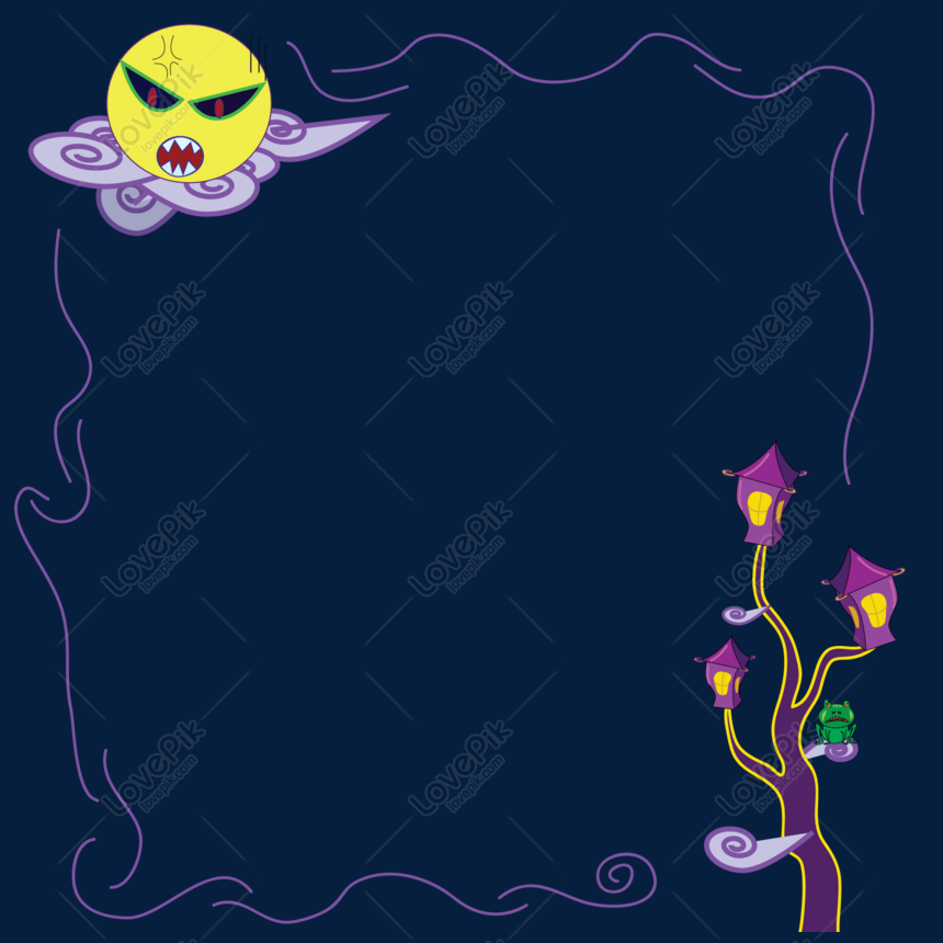 Halloween Lantern Tree Spooky Lantern, Vector, moon, halloween png image free download