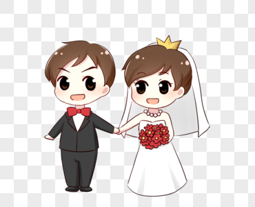 Western-style Double Wedding Series Happy Wedding Png Transparen ...