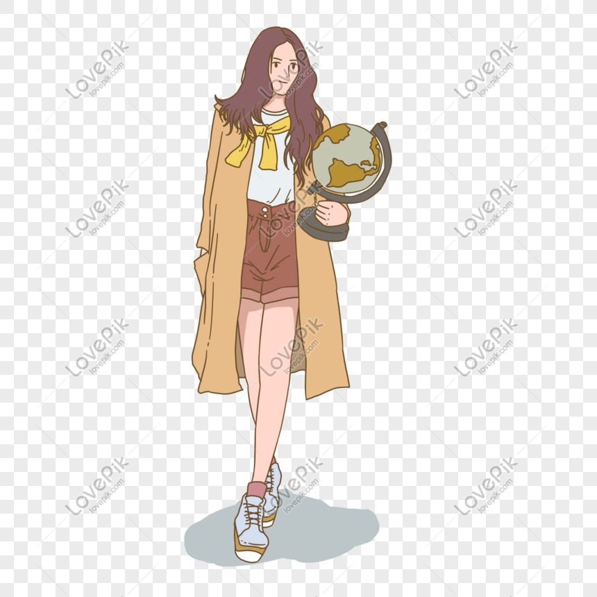 Cute Young Cartoon Girl Illustration PNG Transparent And Clipart Image For  Free Download - Lovepik | 611208976