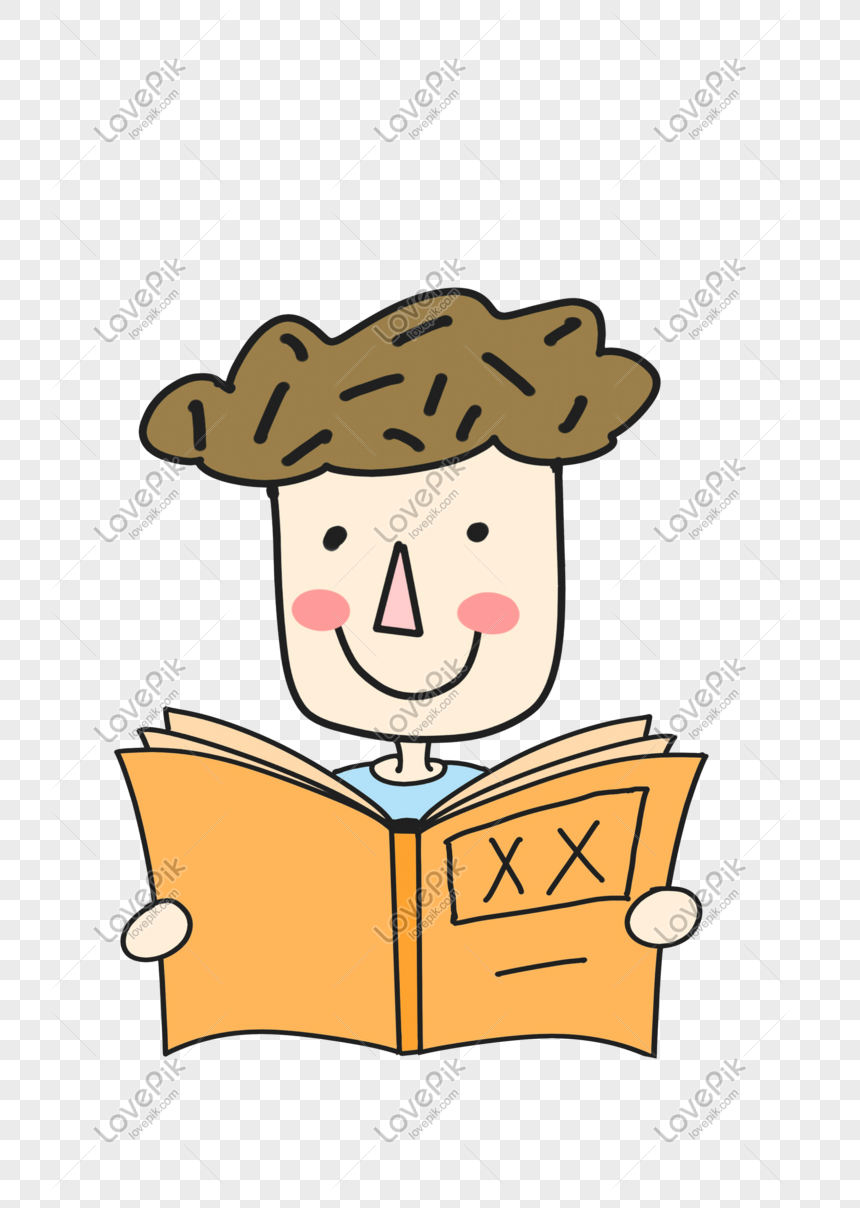 Cartoon Student Reading Book Illustration PNG Picture And Clipart Image For  Free Download - Lovepik | 611206405