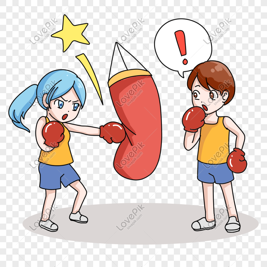 Boy Girl Playing Boxing Cartoon Full Sport Illustration PNG Image Free  Download And Clipart Image For Free Download - Lovepik | 611208091