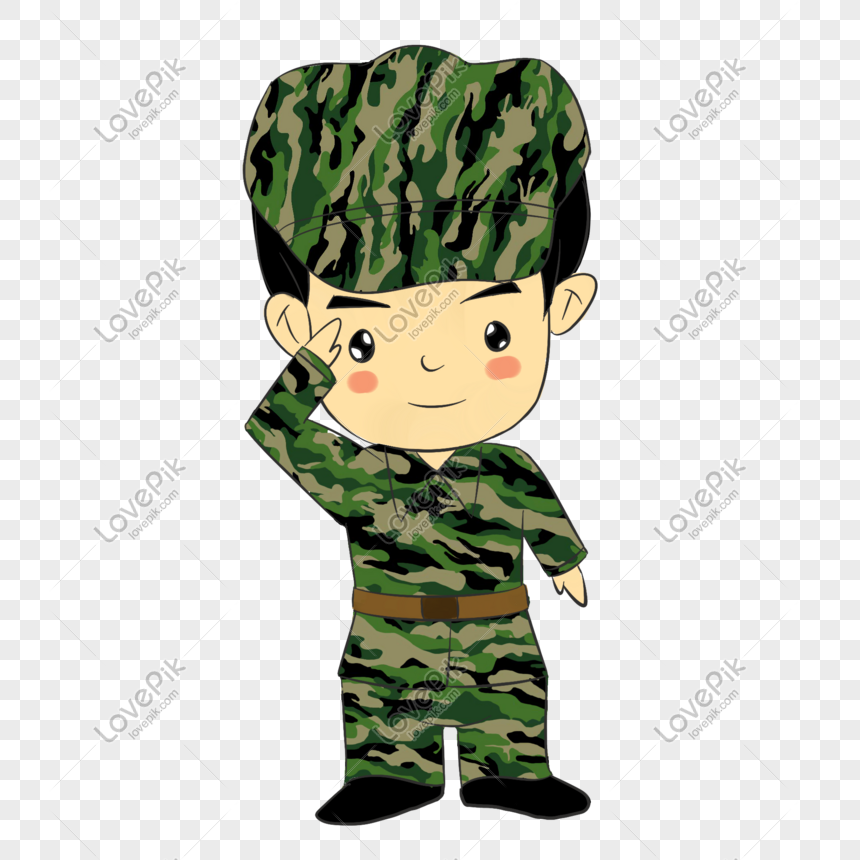 Military Training Male Student Figure Illustration PNG Transparent ...