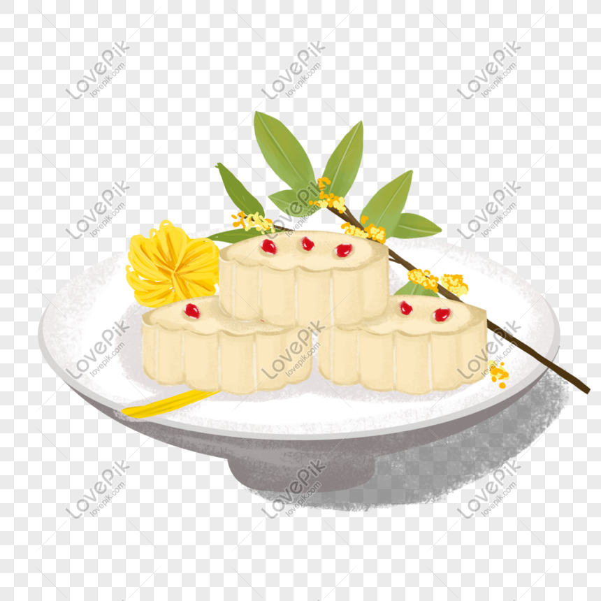 Illustration Double Festival Pastry Cartoon Material PNG Transparent ...