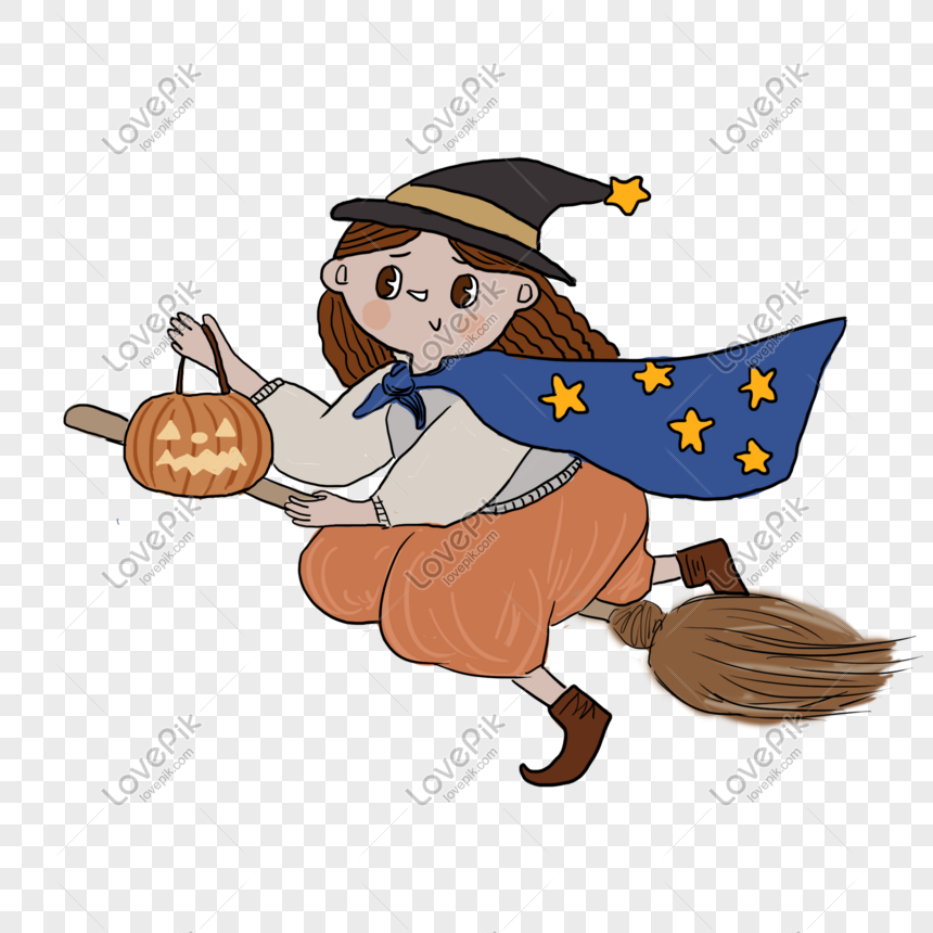 Hình ảnh Halloween Witch Witch Magician Cartoon Sorcerer PNG Miễn Phí Tải  Về - Lovepik