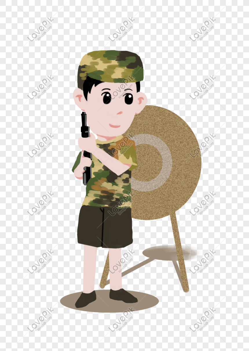Tema Militer Ilustrasi Kartun Lucu Png Grafik Gambar Unduh Gratis