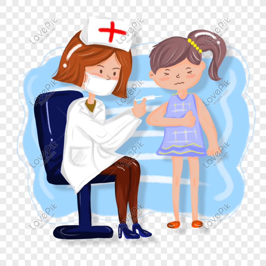Nurse Giving A Child An Injection Cartoon Illustration PNG Transparent And  Clipart Image For Free Download - Lovepik | 611219106