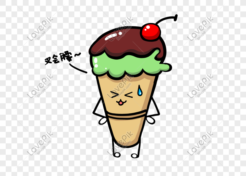 Santapan Masakan Q Edisi Vanilla Ice Cream Lucu Png Gratis