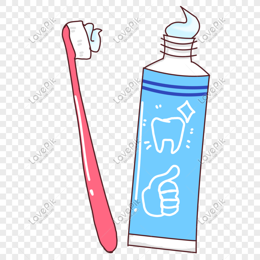 рисунок зубная паста и щетка