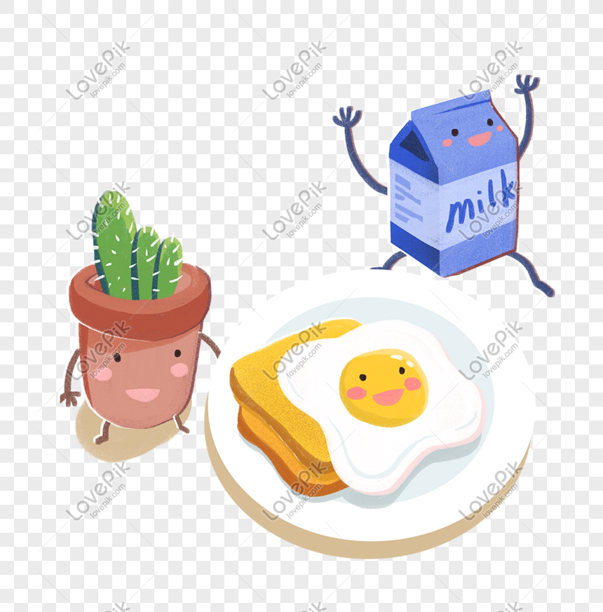 Nutrition Breakfast Theme Cartoon Illustration PNG Transparent And Clipart  Image For Free Download - Lovepik | 611238476