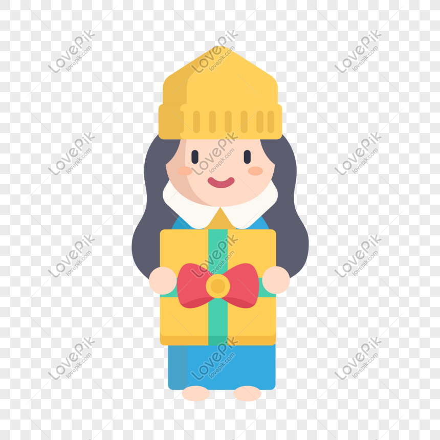 Vector Cartoon Giving Gift To Girl PNG Transparent And Clipart Image For  Free Download - Lovepik | 611254586