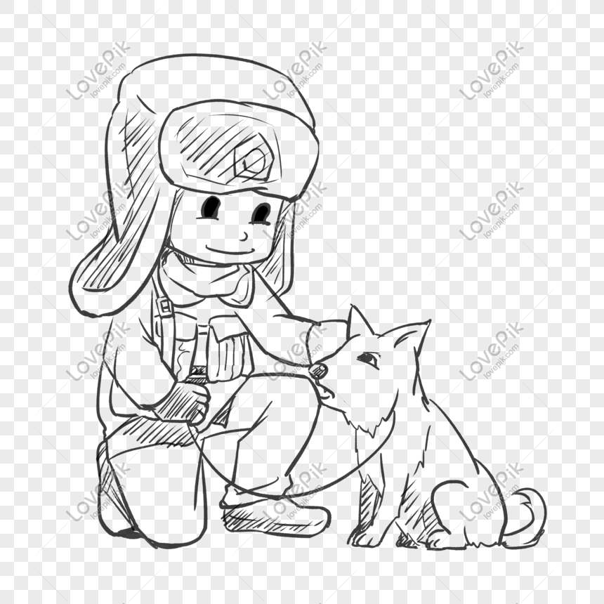 Line Drawing Winter Soldier Illustration PNG White Transparent And Clipart  Image For Free Download - Lovepik | 611255322