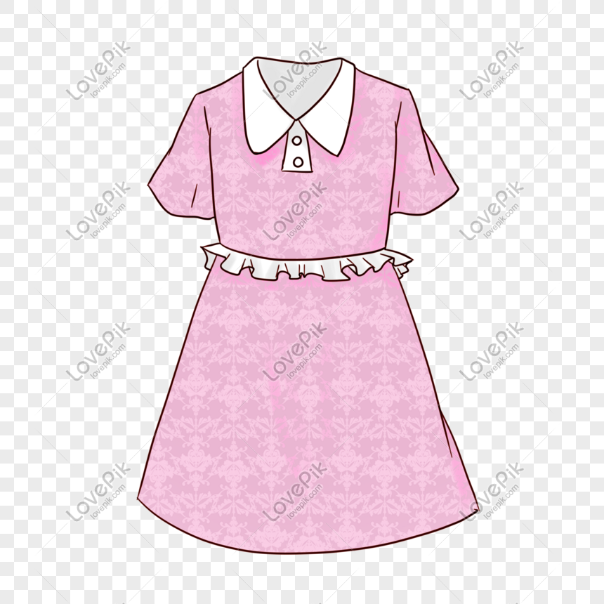 ilustrasi baju wanita pink PNG grafik gambar unduh gratis