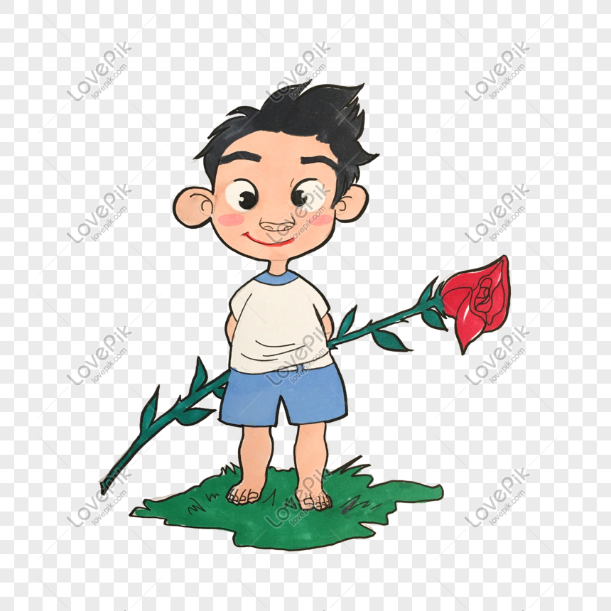 Hình ảnh Ngày Lễ Tình Nhân Rose Boy Cartoon Minh Họa Png Miễn Phí PNG Miễn  Phí Tải Về - Lovepik