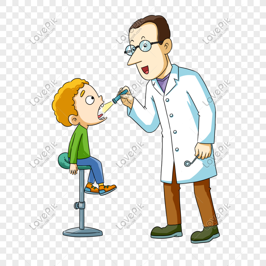 Cartoon Hand Drawn Dentist PNG Image And Clipart Image For Free Download -  Lovepik | 611259598