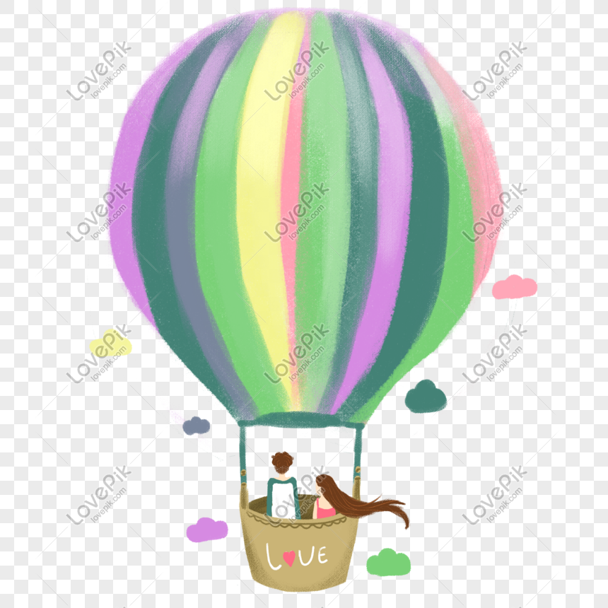 Travel tourism hot air balloon hand-painted free map, Travel, travel, hot air balloon png hd transparent image