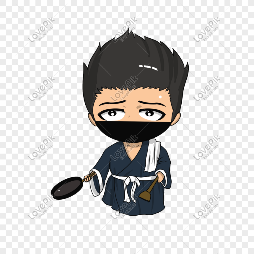 Cartoon Male Chef Wearing Gourmet Mask Wearing A Mask Png Image Psd File Free Download Lovepik