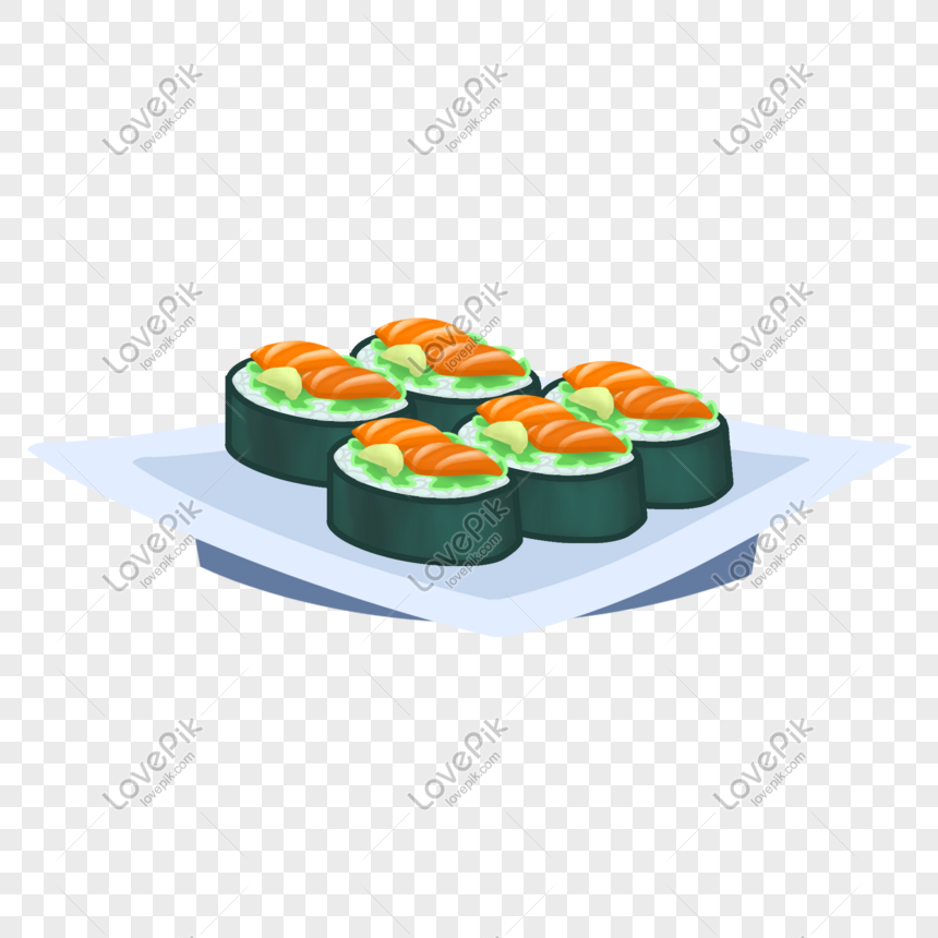 Bolinho De Arroz De Sushi Cozinha Japonesa PNG , Estilo Japonês