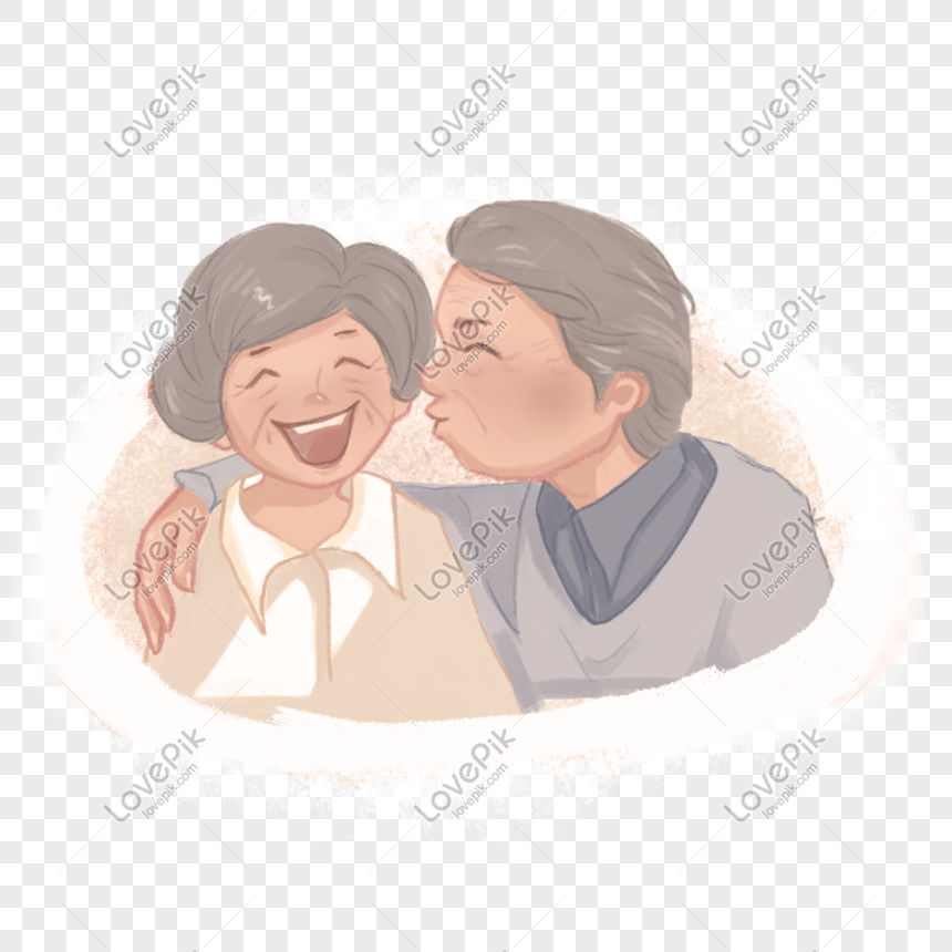 Loving Old Lady Old Wife Cartoon Illustration PNG Transparent Image And  Clipart Image For Free Download - Lovepik | 611283057