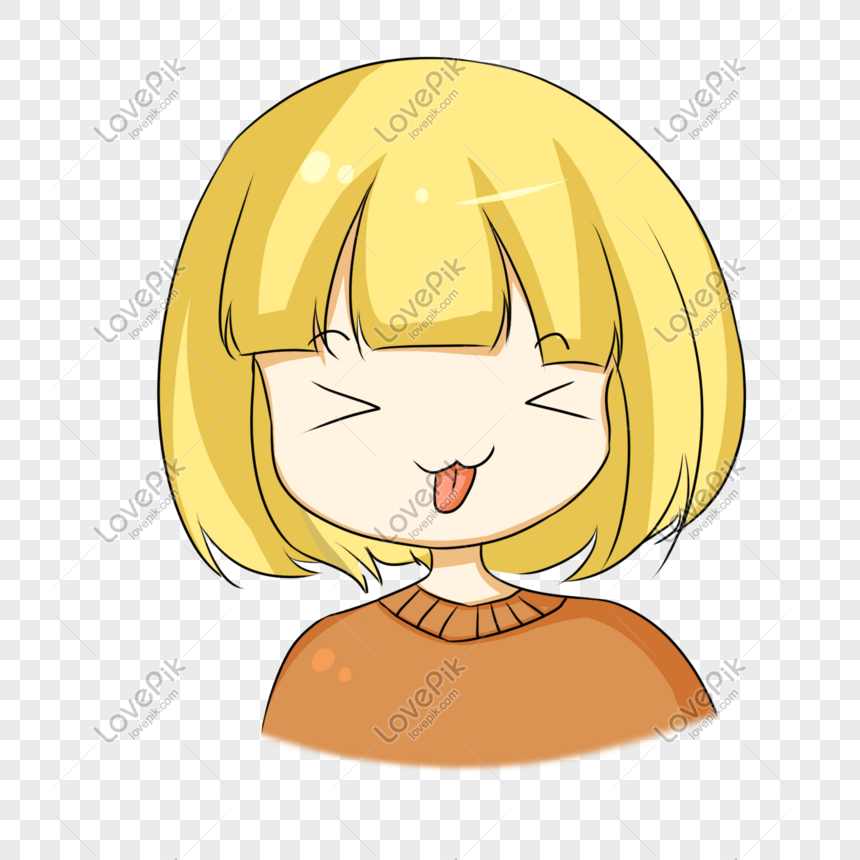 かわいい女の子の表情いたずらイラストイメージ グラフィックス Id Prf画像フォーマットpsd Jp Lovepik Com