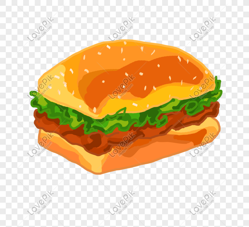 Download Contoh Gambar Ilustrasi Burger - Gambar Makanan