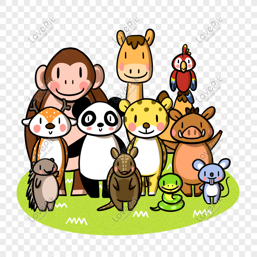 Hình ảnh Cartoon World Animal Day Png Dưới Cùng PNG Miễn Phí Tải Về -  Lovepik