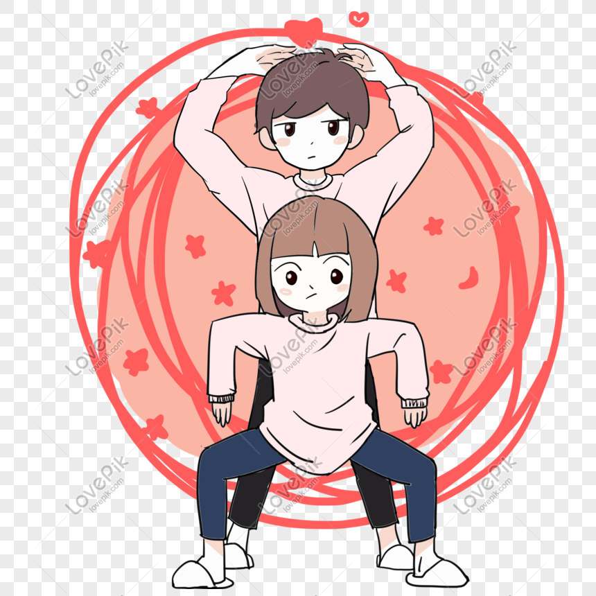 Cute Couple Cartoon Illustration PNG Transparent Image And Clipart Image  For Free Download - Lovepik | 611284237