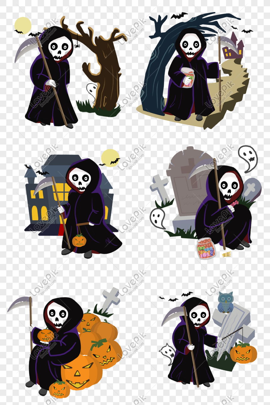 Halloween Ghosts Illustrator Collection Png Image Picture Free Download Lovepik Com