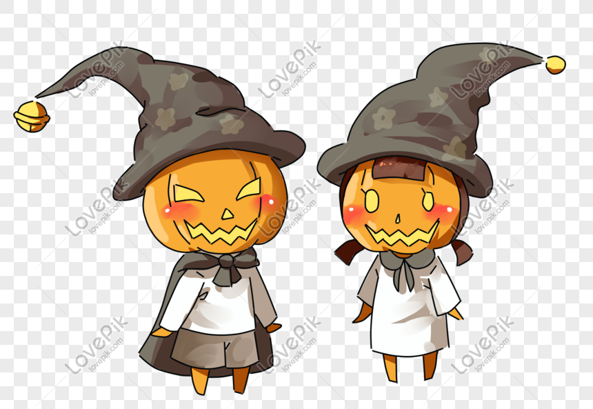 Hình ảnh Halloween Pumpkin Man Cartoon Sticker PNG Miễn Phí Tải Về - Lovepik