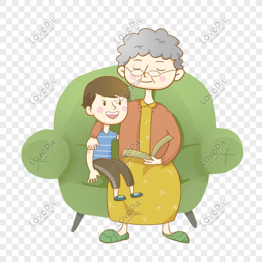 Grandma And Grandson In Love