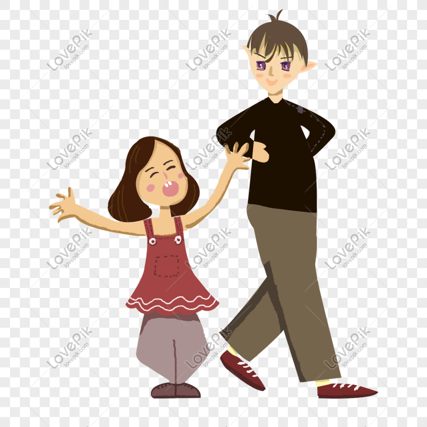 Brother And Sister Playing Cartoon Image PNG Transparent Image And Clipart  Image For Free Download - Lovepik | 611292947
