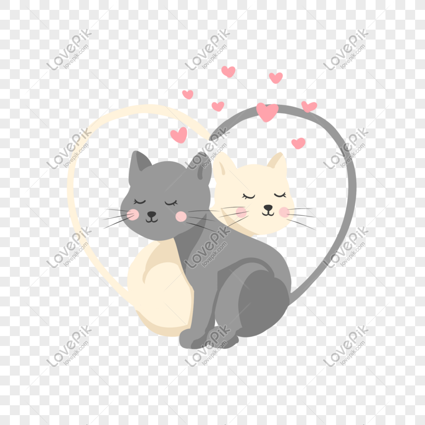 Kittens love, cat couple, cat spouse, lovely cats, pets icon - Download on  Iconfinder