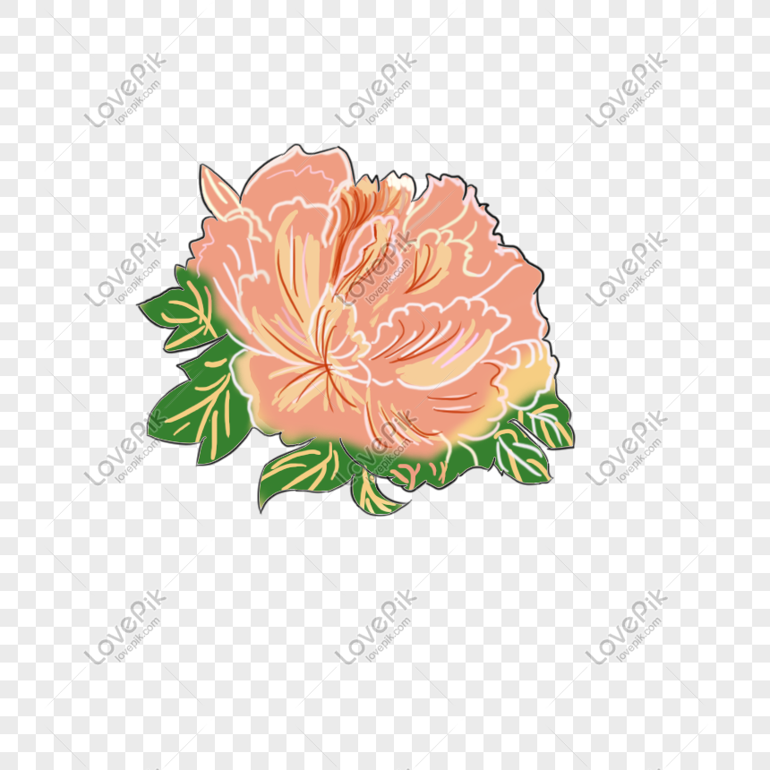 ピンクの植物牡丹の花のイラストイメージ グラフィックス Id Prf画像フォーマットpsd Jp Lovepik Com