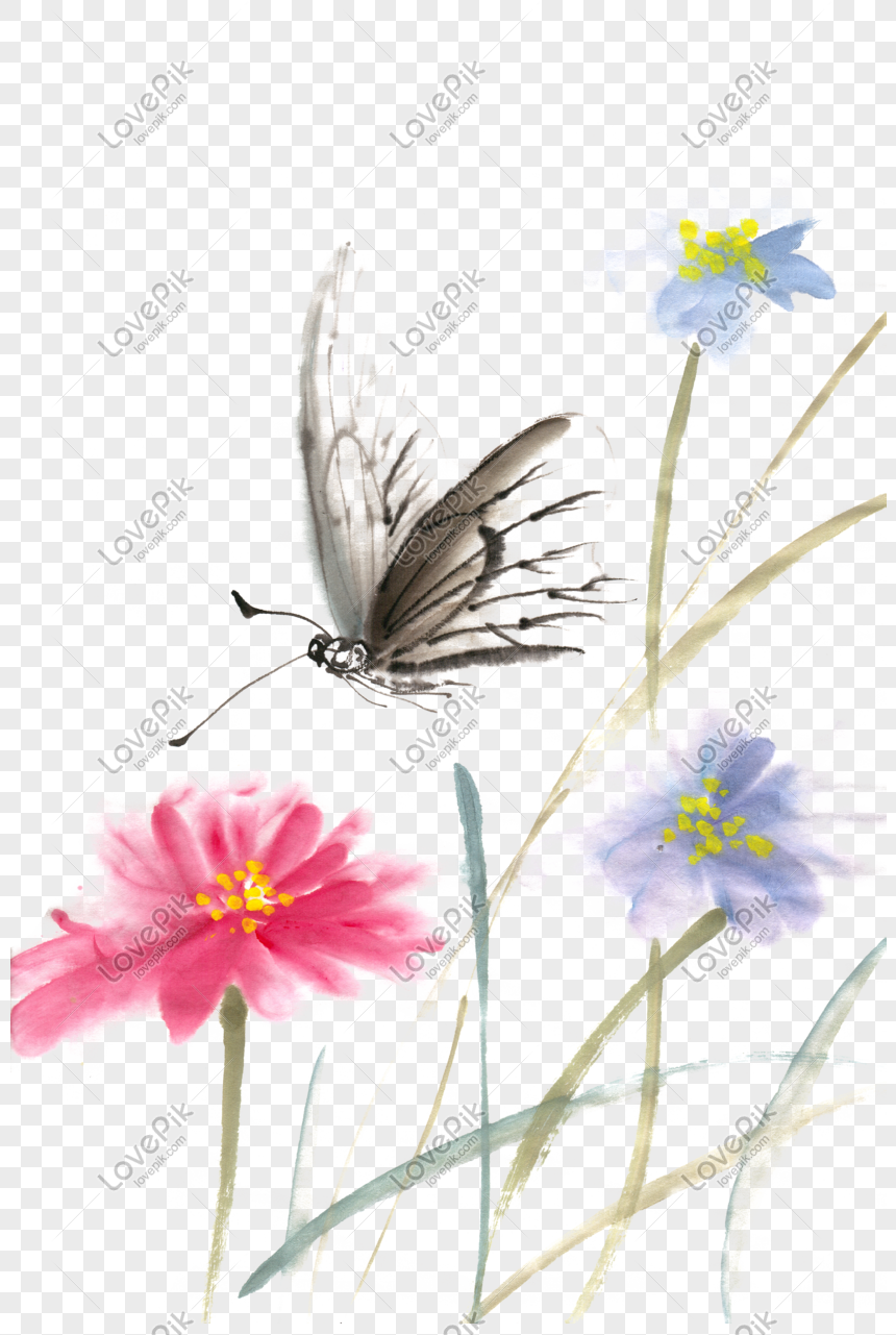 Material Libre De Png De Mariposas Y Flores PNG Imágenes Gratis - Lovepik