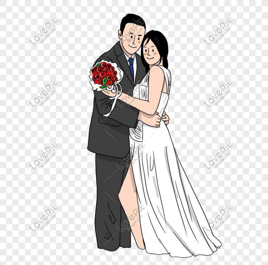 結婚式の季節 花束を抱きしめる新婚夫婦 抱きしめる 写真イラストイメージ グラフィックス Id 611283828 Prf画像フォーマットpsd Jp Lovepik Com