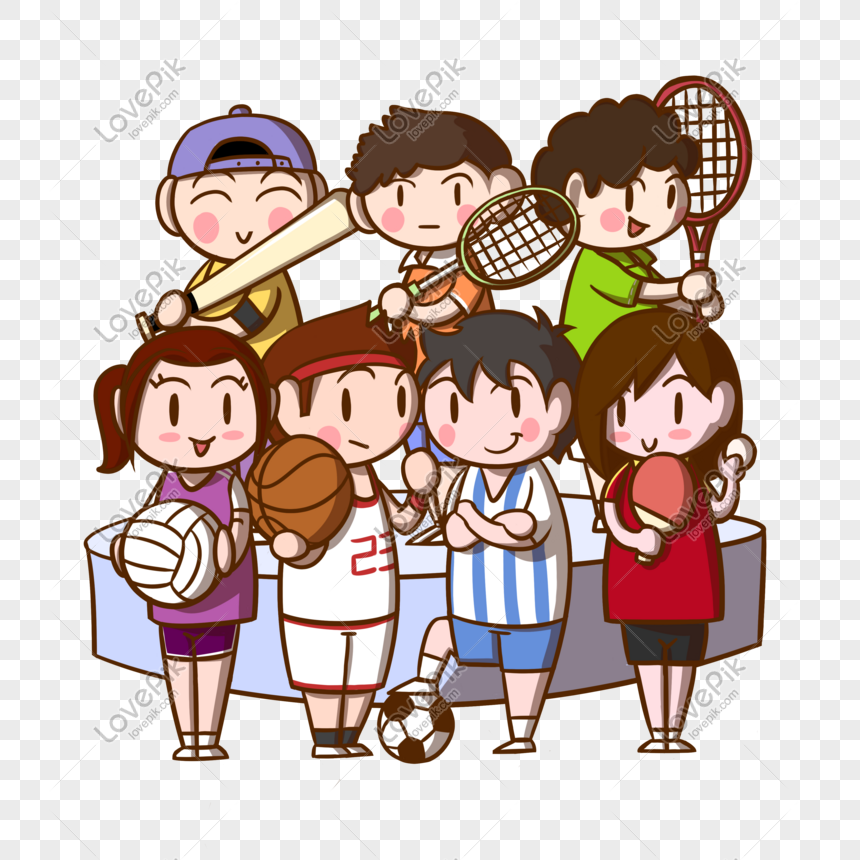 tous les sports clipart cartoon