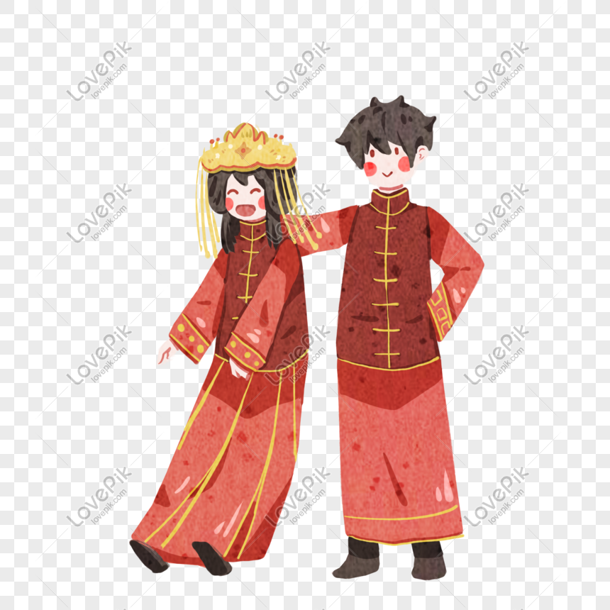 Bride And Groom Photographing Illustration PNG Free Download And ...